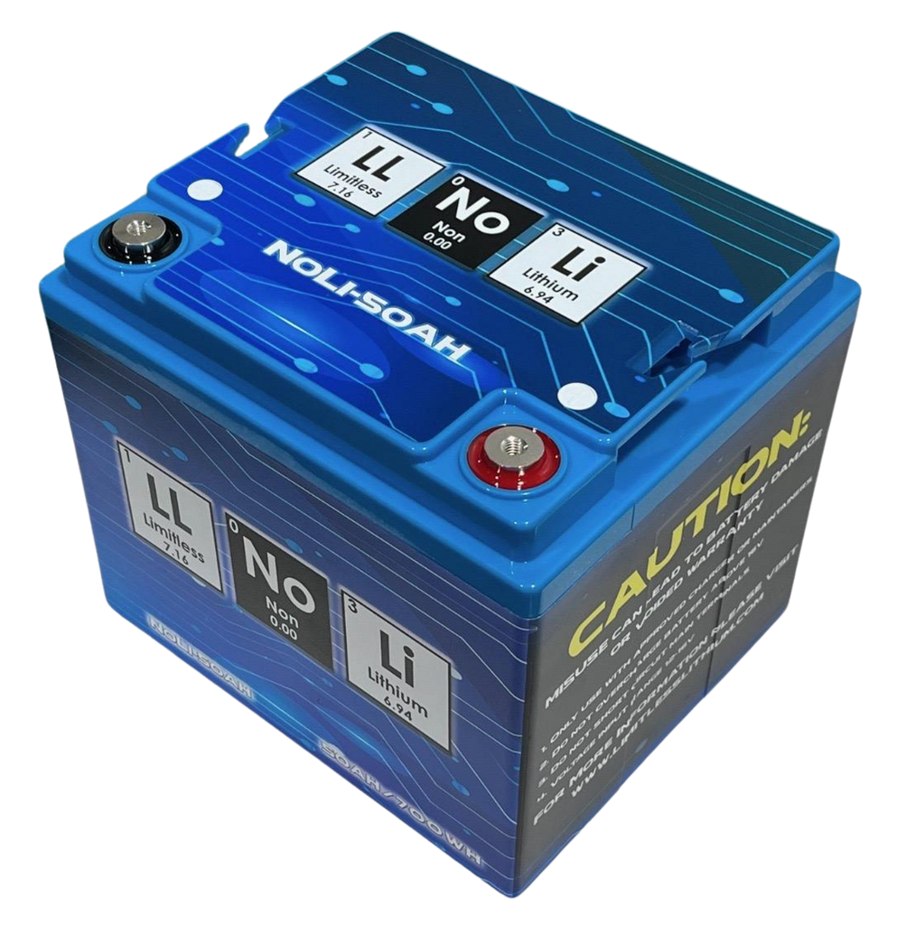 Limitless Lithium 50ah NoLi Right side