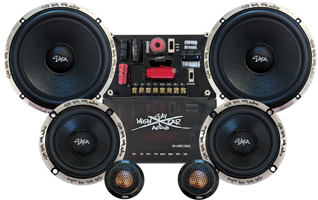 Sky High Car Audio SH-65C3SQ 3-Way Neodymium Component Set Sky High Car Audio SH-65C3SQ 3-Way Neodymium Component Set