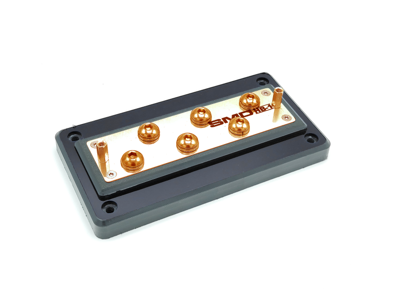 thumbnail image 2 of SMD UB-8 Universal Power/Ground Distribution Bar – 8 Post, Aluminum, For 12V Systems 2 of 5