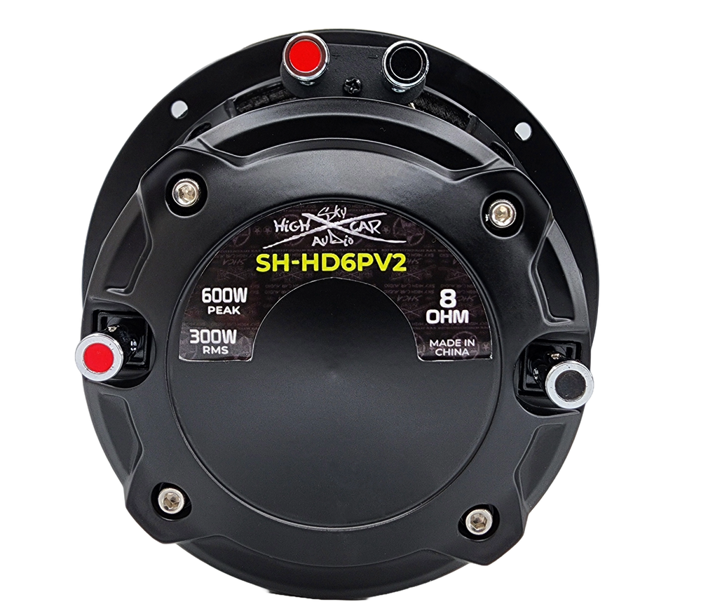 Sky High Car Audio Pro Audio HD6P V2 6.5" Hybrid Loudspeaker W/ 2" Compression Driver Horn (Single)