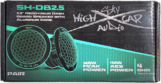 Sky High Car Audio SH-DB2.5 2.5" Neodymium Dash Board Speaker with Aluminum Cone (pair)