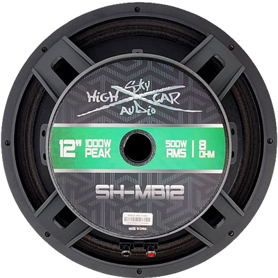 SHCA Pro Audio MB12 12" Midbass Loudspeaker 1000 Watts 8 ohm (Single)