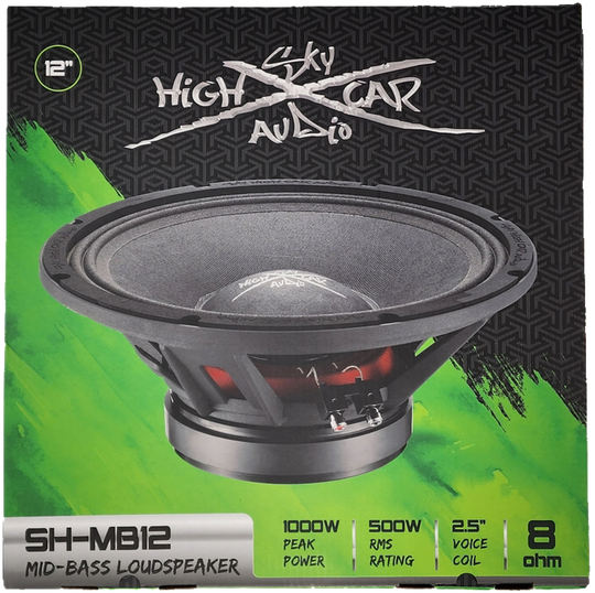 SHCA Pro Audio MB12 12" Midbass Loudspeaker 1000 Watts 8 ohm (Single)