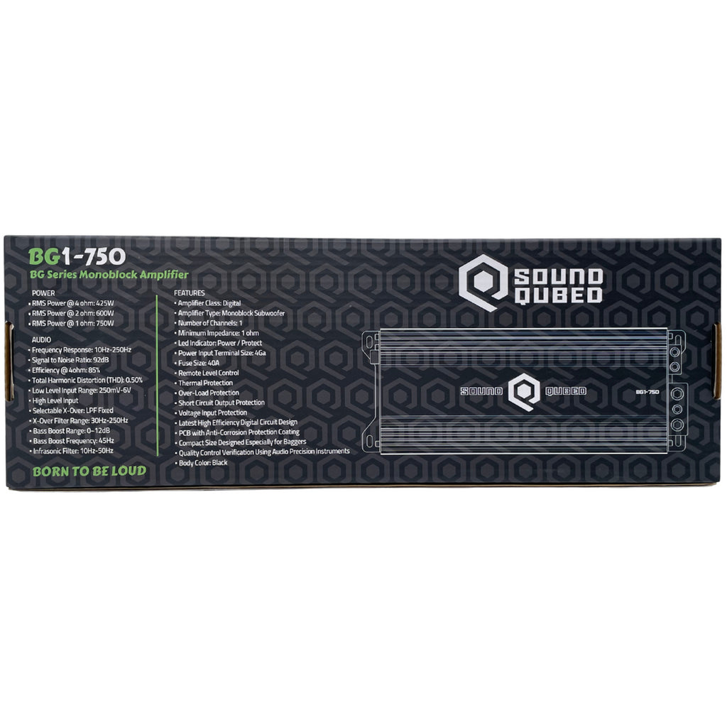 SoundQubed 750 Watt BG1-750 Bagger Series Amplifier (Ultra Compact)