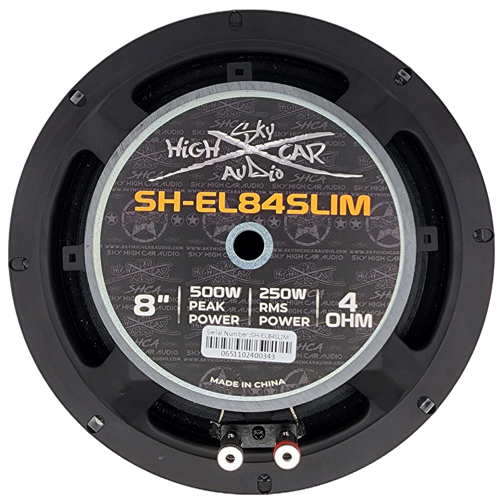 Sky High Car Audio SH-EL84 Slim 8" Pro Audio Midrange Speaker (Single)