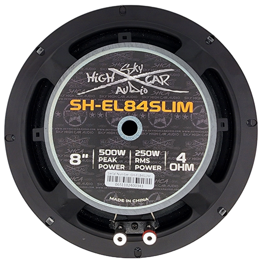 Sky High Car Audio SH-EL84 Slim 8" Pro Audio Midrange Speaker (Single)