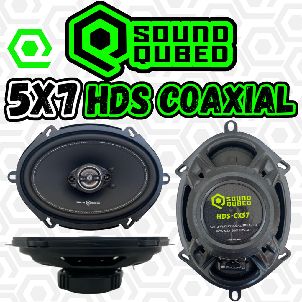 Soundqubed HDS Series 5x7" Coaxial 2-way Speakers (Pair)