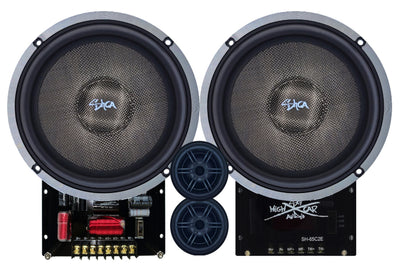 SHCA 65C2E 2 Way 6.5" Component Set 4 ohm (Ferrite Motors, Silk Dome)