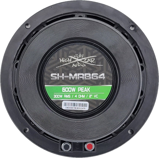 SHCA MRB64 6.5" Midrange Loudspeaker w/ Bullet 2" VC 4 ohm (Single Speaker)