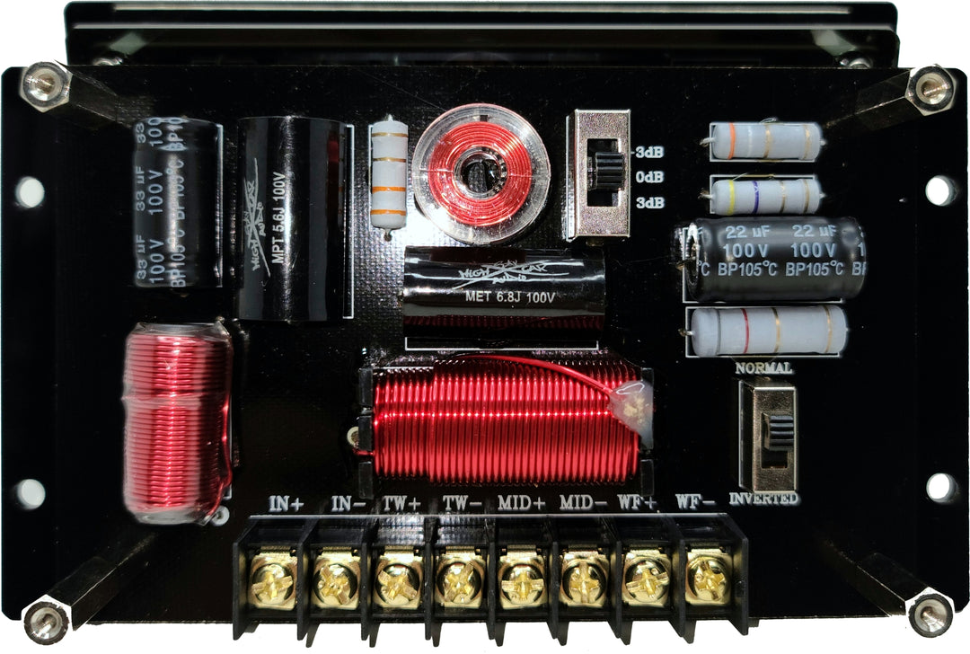 SHCA 65C3E 3 Way 6.5" Component Set 4 ohm (Ferrite Motors, Silk Dome)